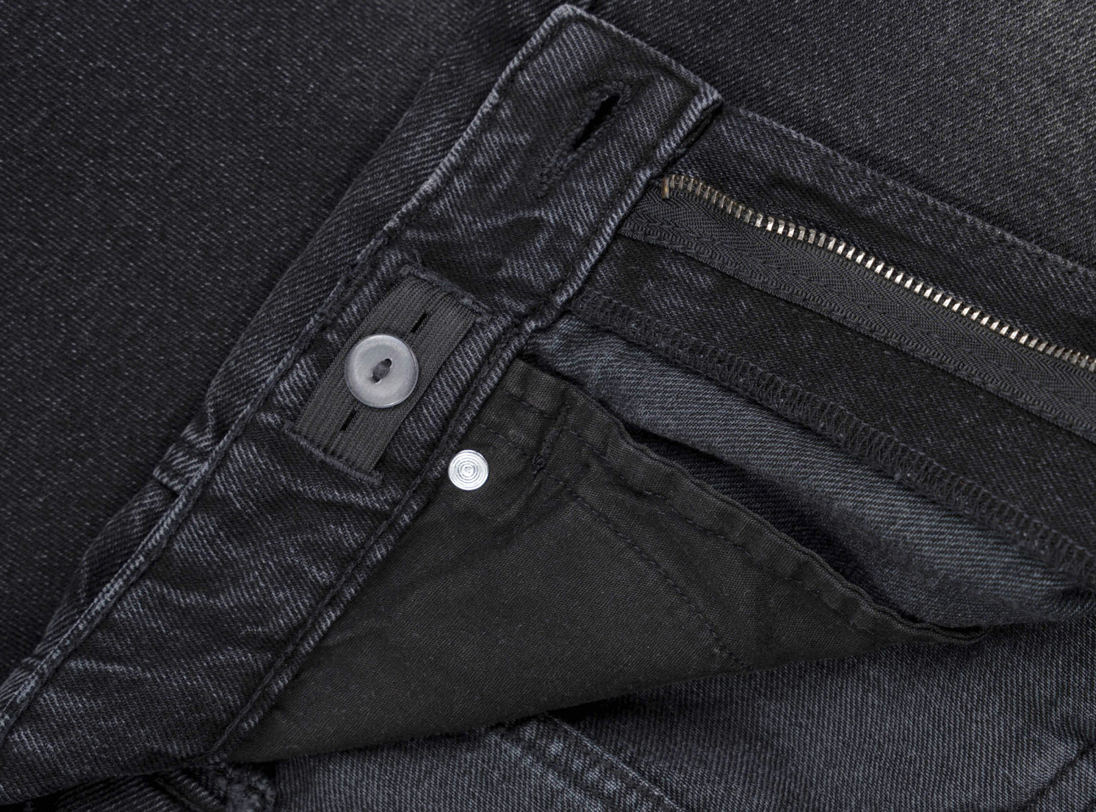 Czarne krótkie spodenki jeansowe model JORTS z efektem sprania