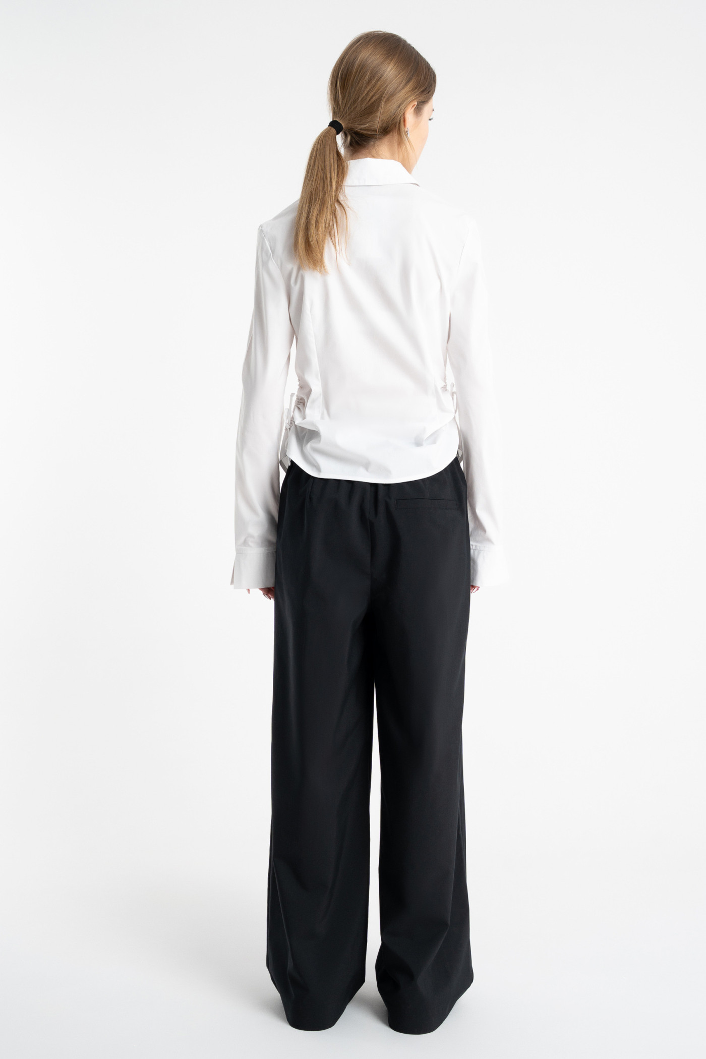 Czarne eleganckie spodnie WIDE LEG