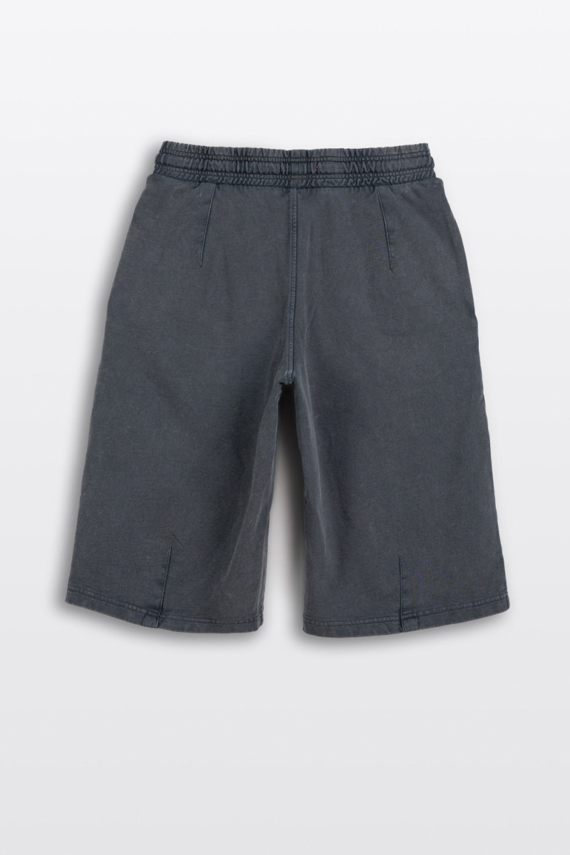 Ciemnoszare krótkie spodenki JORTS z efektem sprania