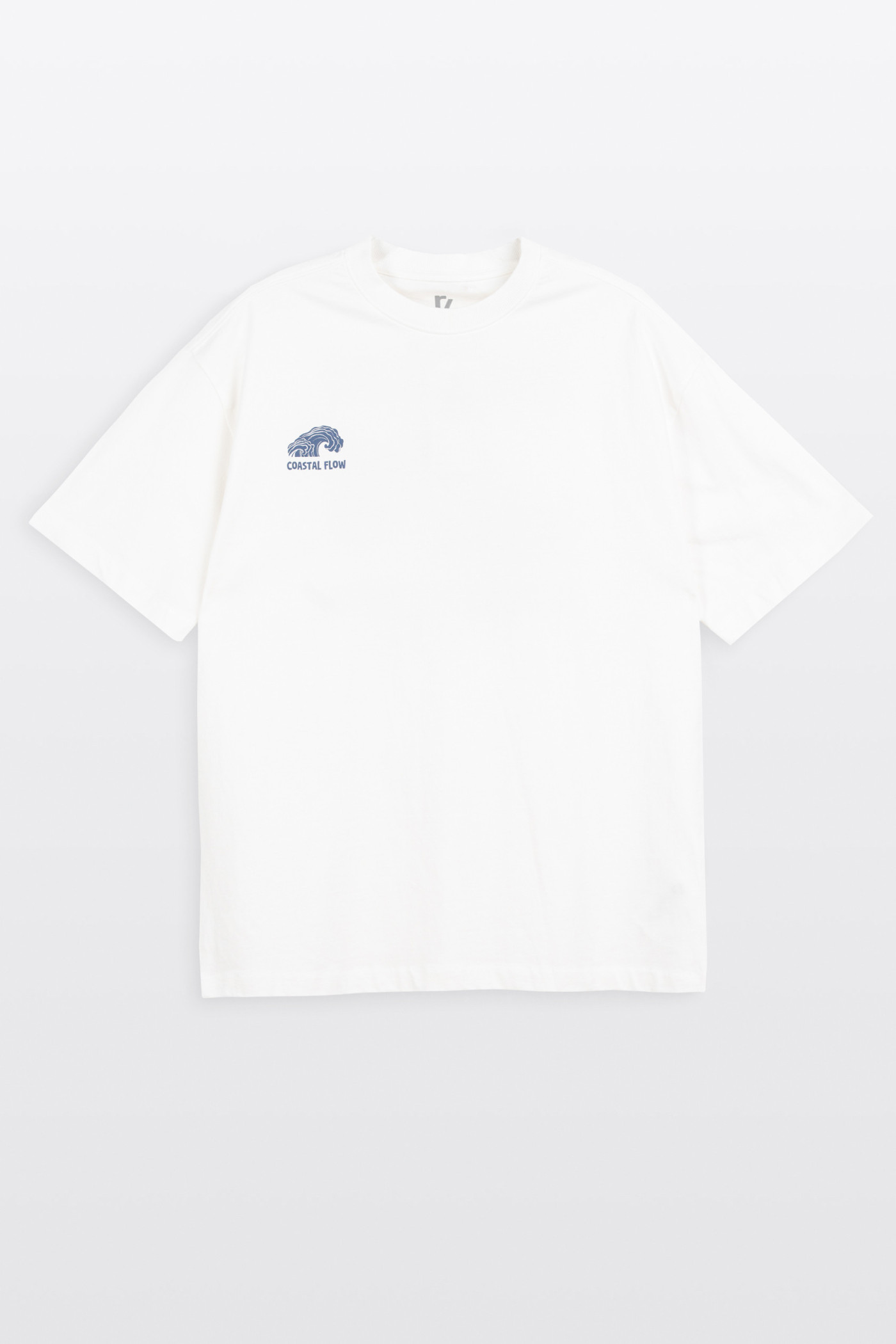 Biały t-shirt REGULAR z autorską grafika z tyłu