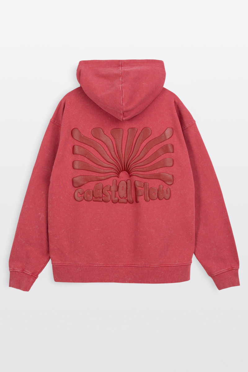 Czerwona bluza REGULAR z autorską grafiką z tyłu