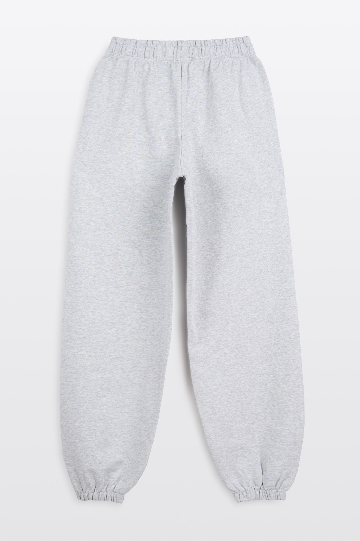 Spodnie dresowe szary melanż OVERSIZE bez nadruków