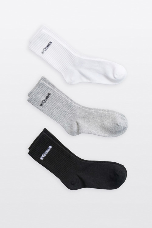 Monochromatyczny zestaw skarpet 3-PAK