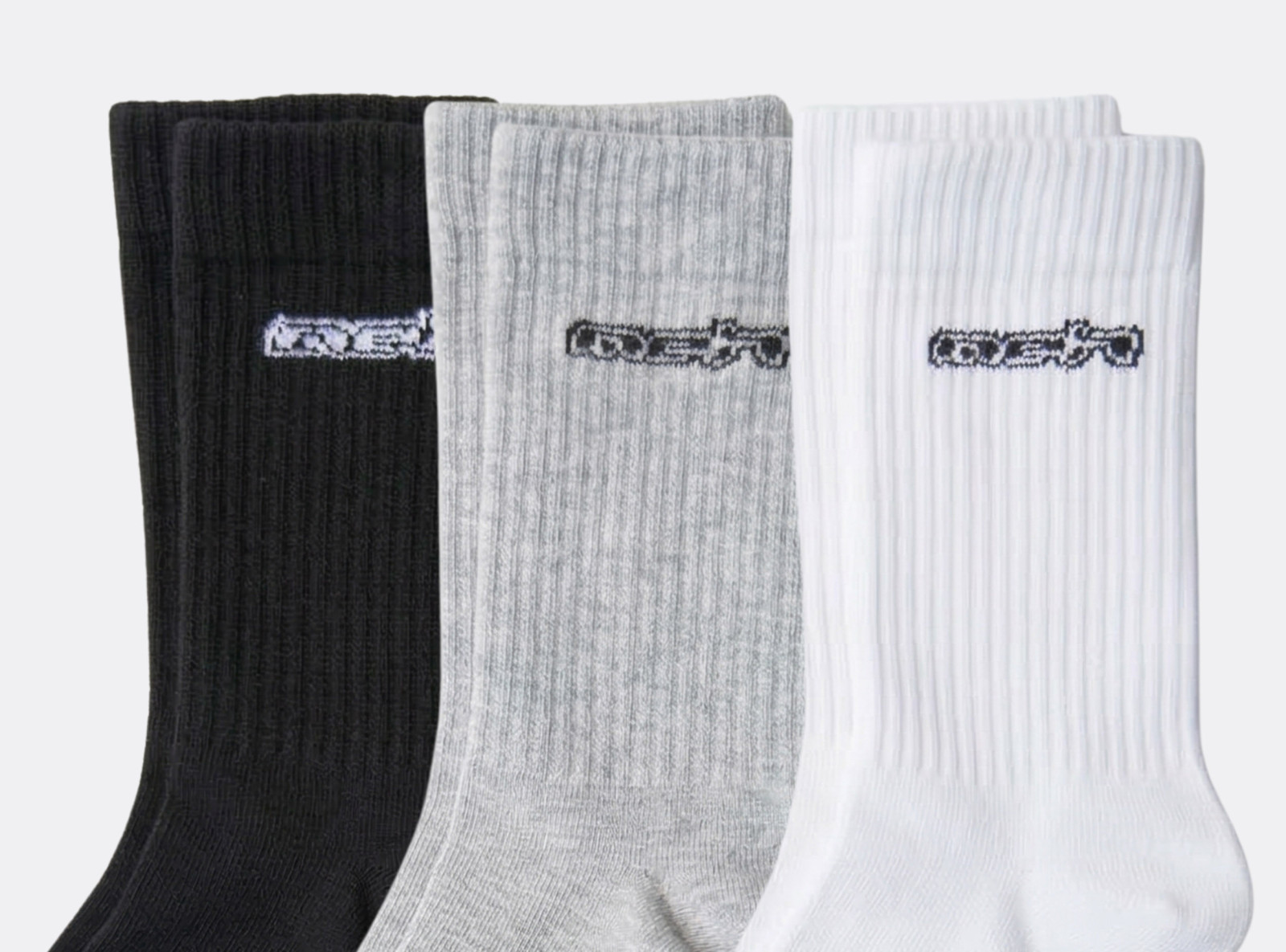 Monochromatyczny zestaw skarpet 3-PAK