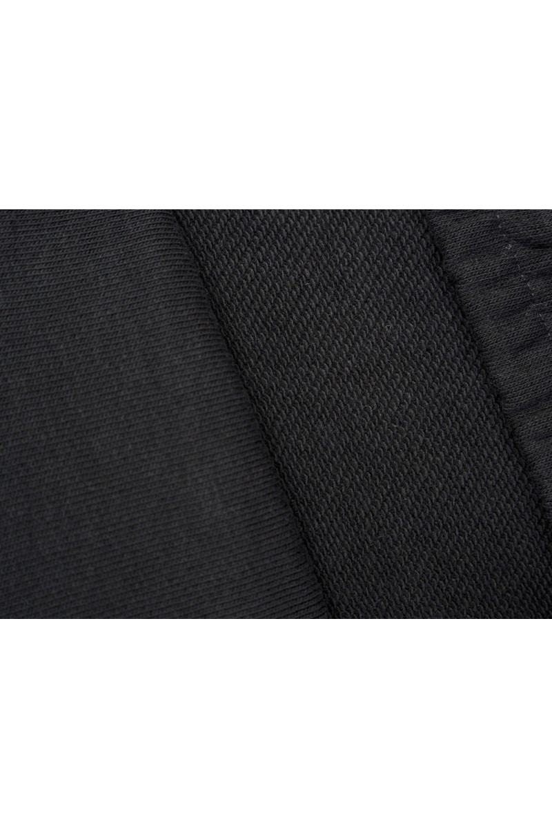 Czarne krótkie spodenki dresowe REGULAR bez nadruków