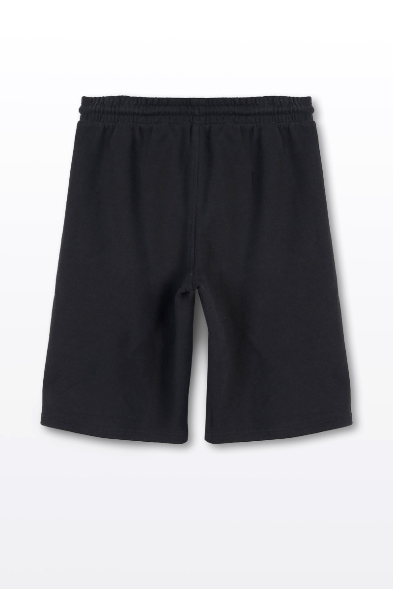 Czarne krótkie spodenki dresowe REGULAR bez nadruków