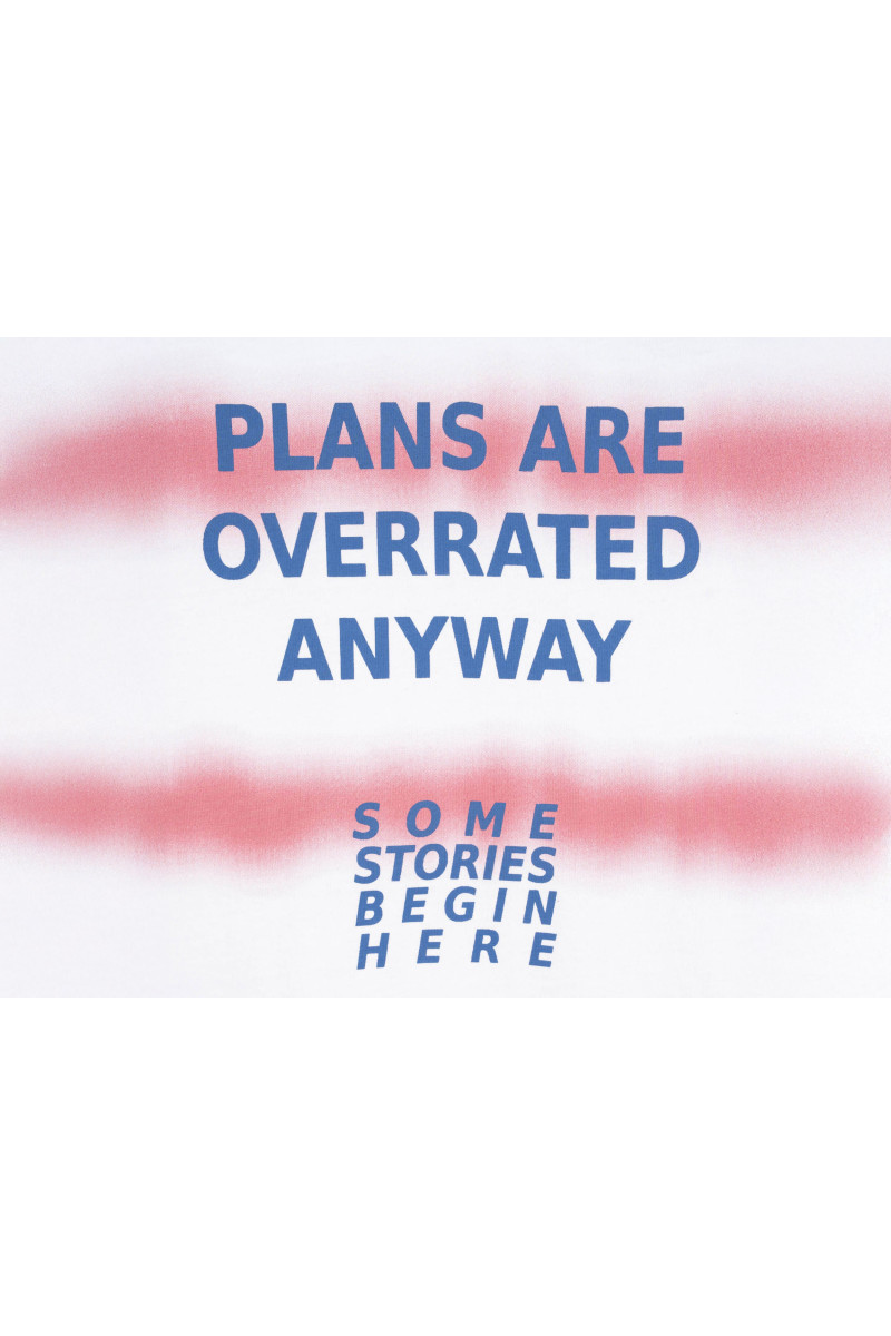 Biały t-shirt LOOSE z nadrukiem na całości