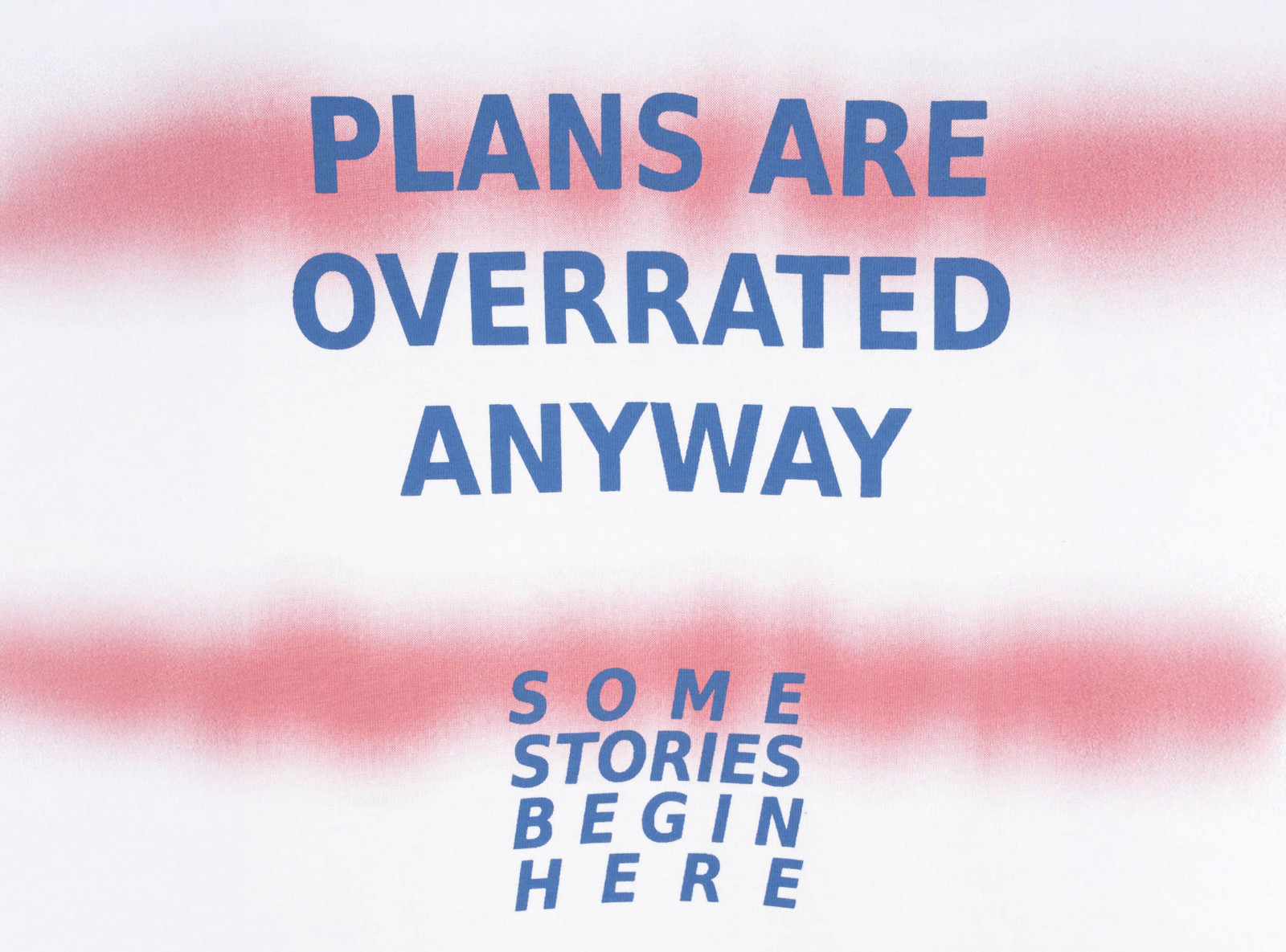 Biały t-shirt LOOSE z nadrukiem na całości