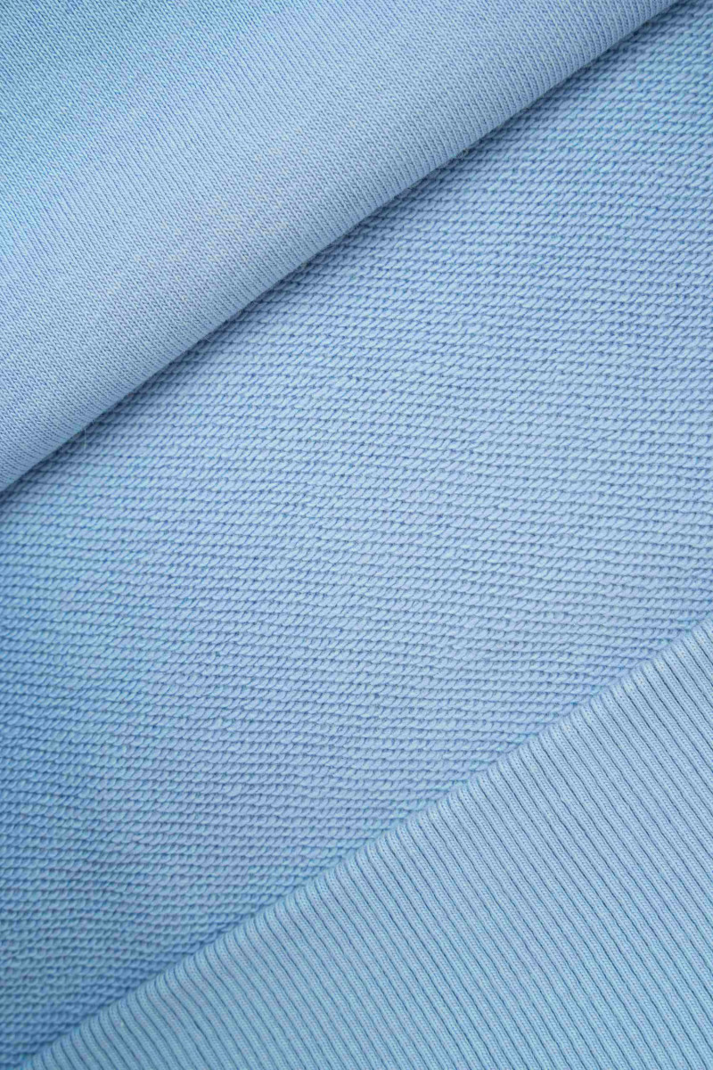 Niebieska bluza BOXY z autorską grafiką z tyłu