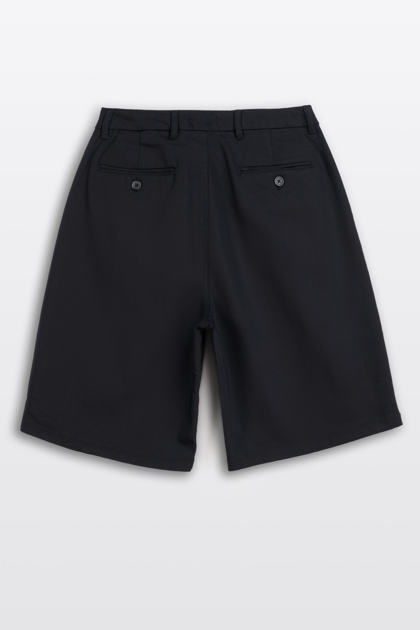 Czarne tkaninowe krótkie spodenki JORTS, bez nadruków