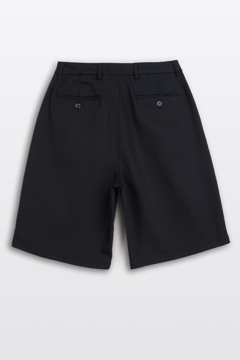 Czarne tkaninowe krótkie spodenki JORTS, bez nadruków