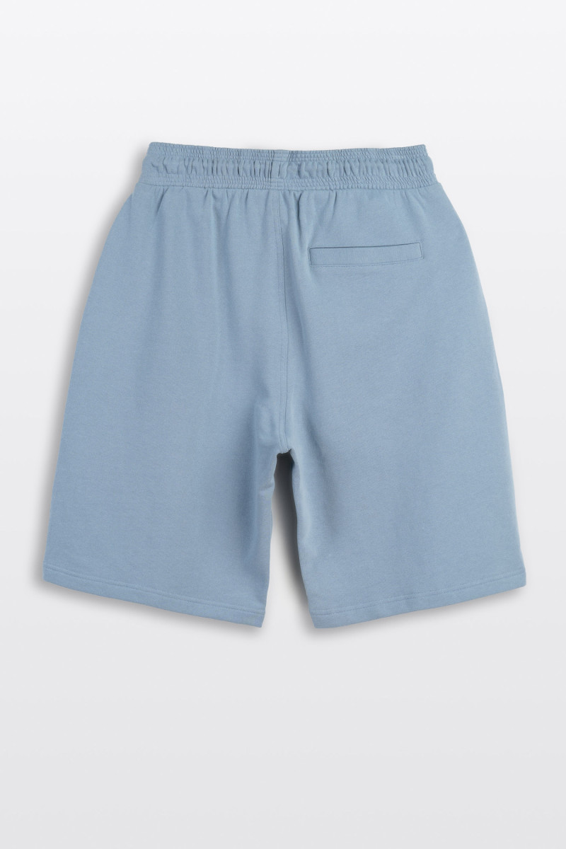 Czarne krótkie spodenki LOOSE z minimalistycznym nadrukiem