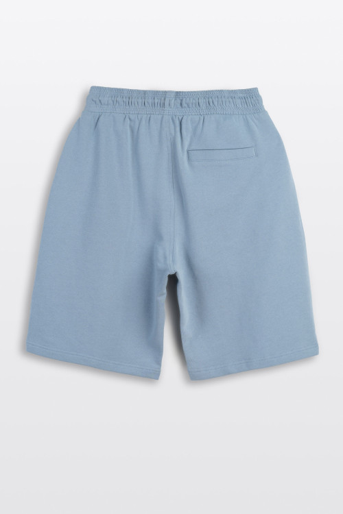 Czarne krótkie spodenki LOOSE z minimalistycznym nadrukiem