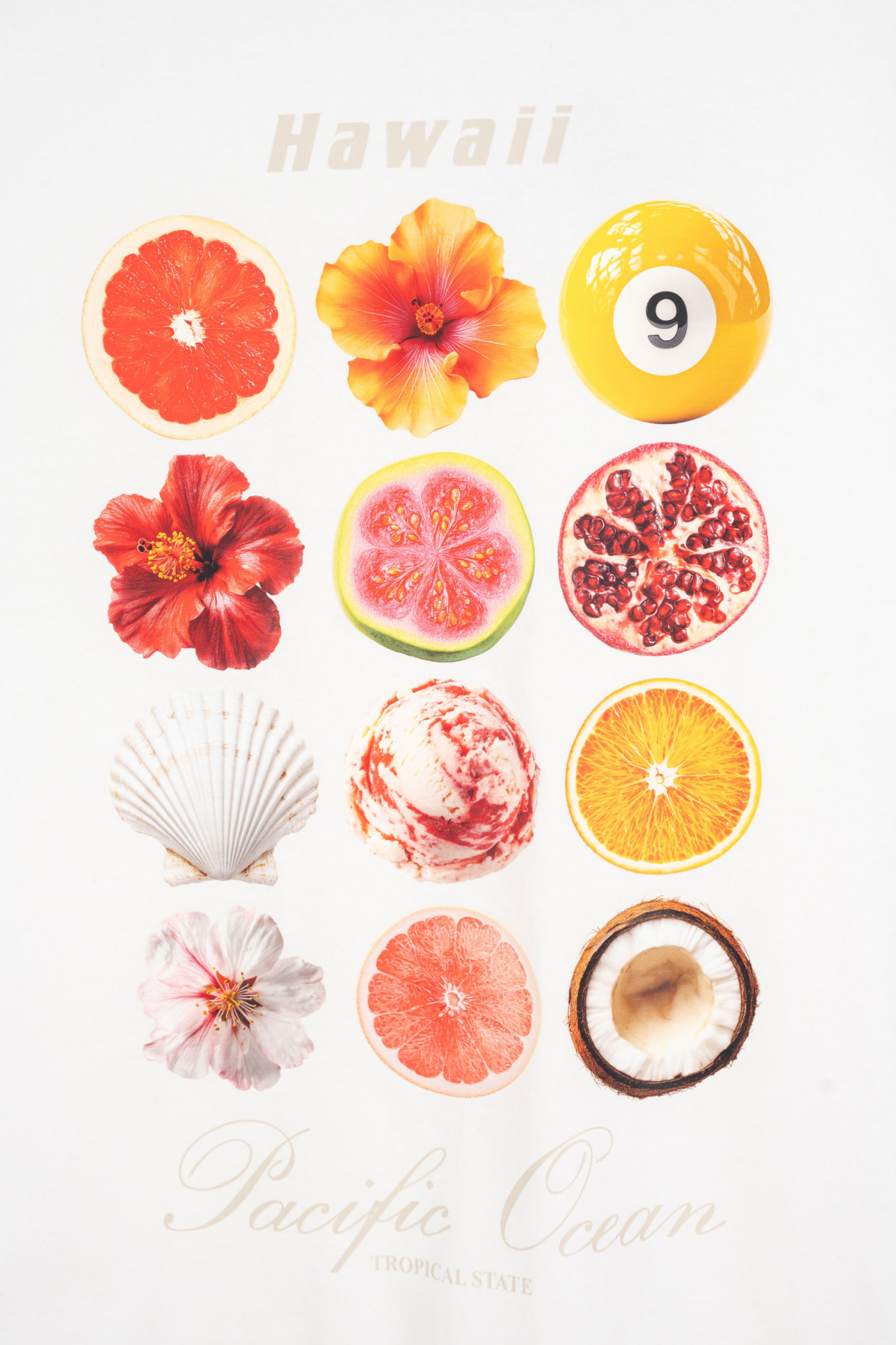 Biały t-shirt OVERSIZE z autorską grafika z przodu