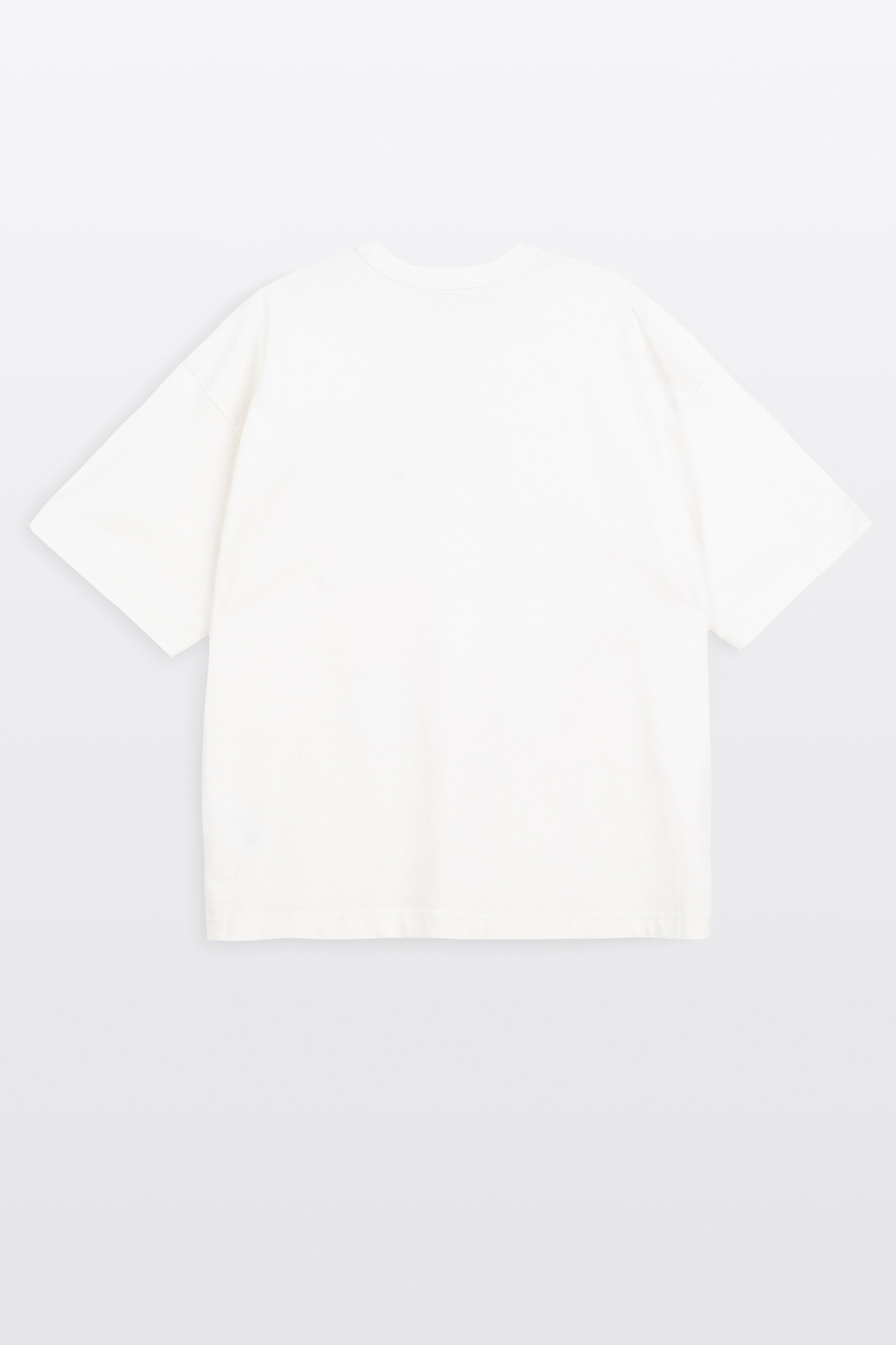 Biały t-shirt OVERSIZE z autorską grafika z przodu