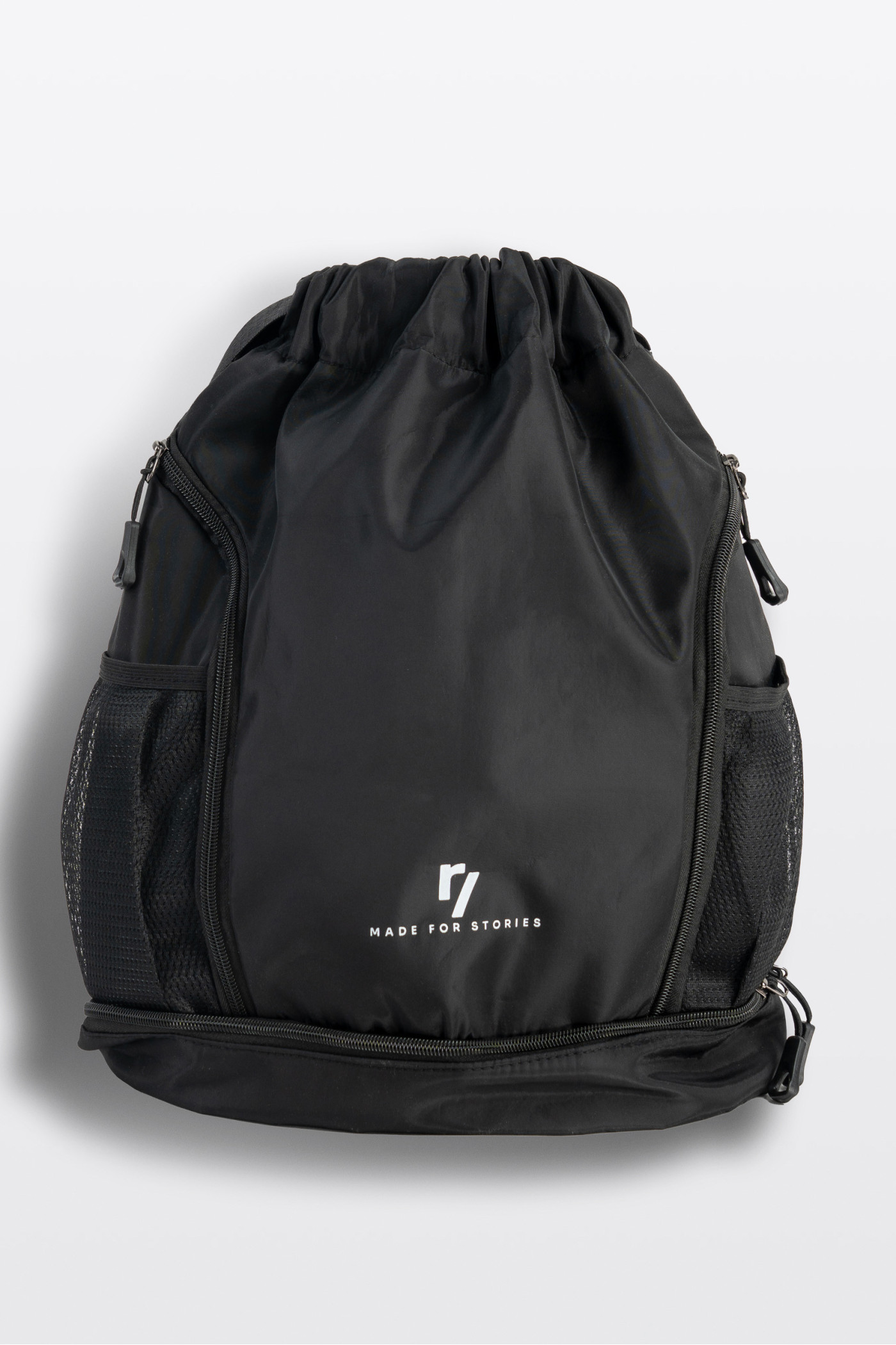 Czarny plecak worek z logo