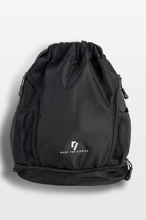 Czarny plecak worek z logo