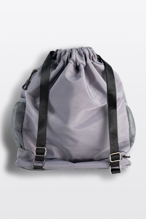 Szary plecak worek z logo