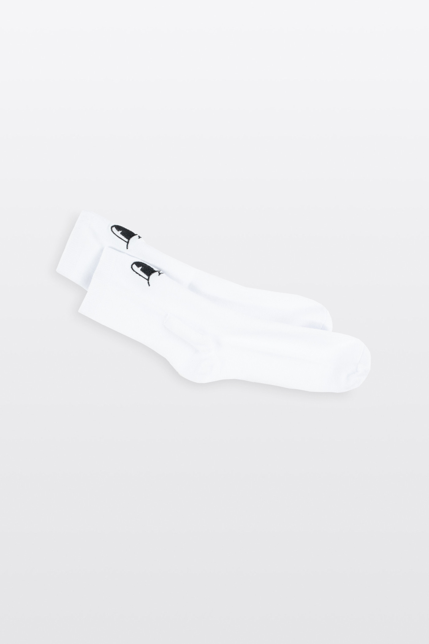 Białe skarpetki z elementem ozdobnym