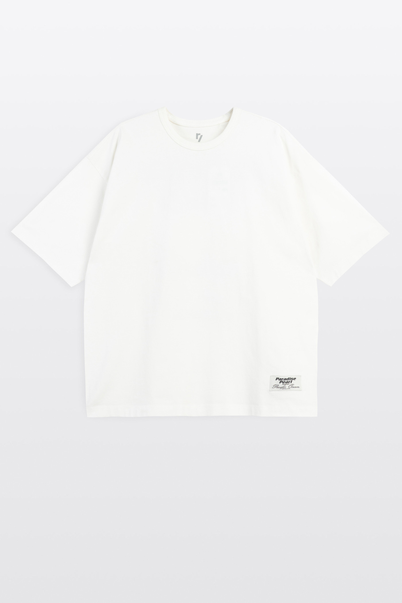 Biały t-shirt OVERSIZE z autorską grafika z tyłu