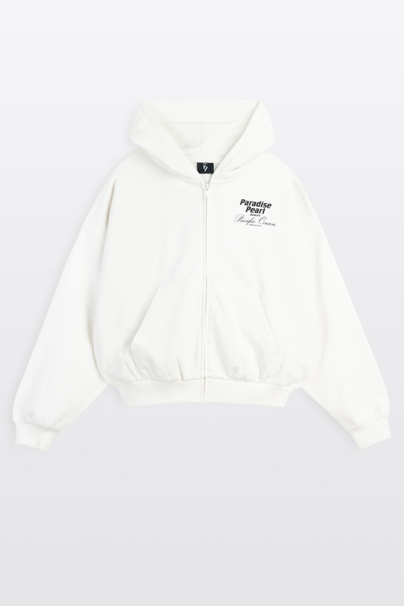 Kremowa bluza z autorską grafiką z tyłu