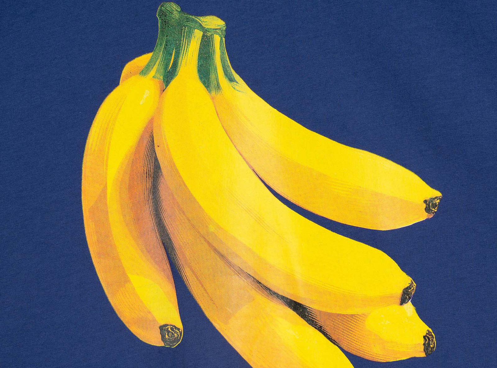 Granatowy t-shirt LOOSE z autorską grafiką z przodu