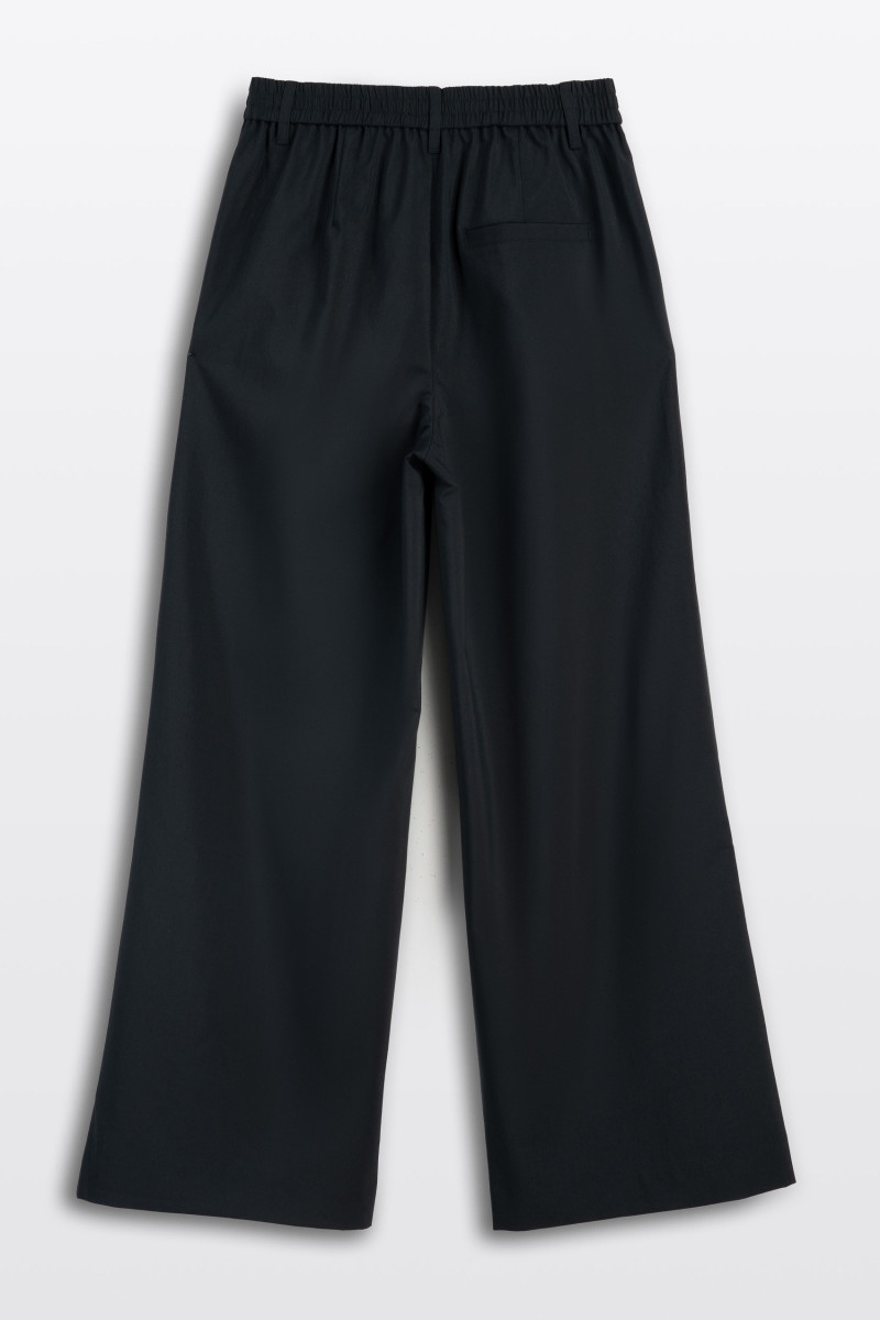 Czarne eleganckie spodnie WIDE LEG