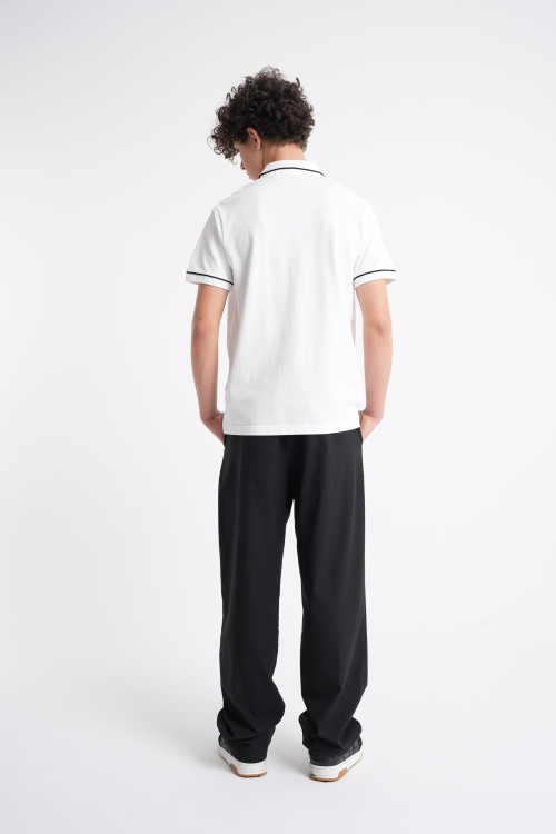 Czarne spodnie garniturowe REGULAR z kantem