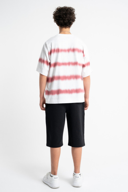 Czarne krótkie spodenki bawełniane bez nadruków