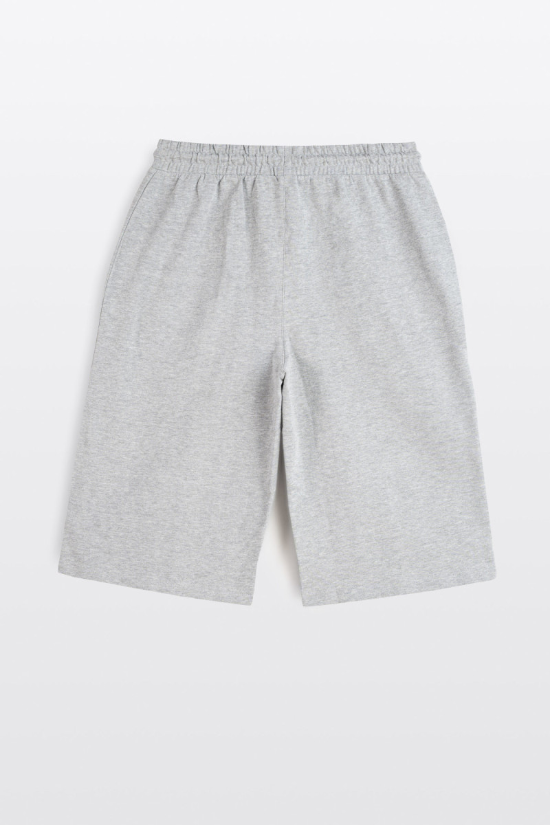 Szare krótkie spodenki bawełniane bez nadruków