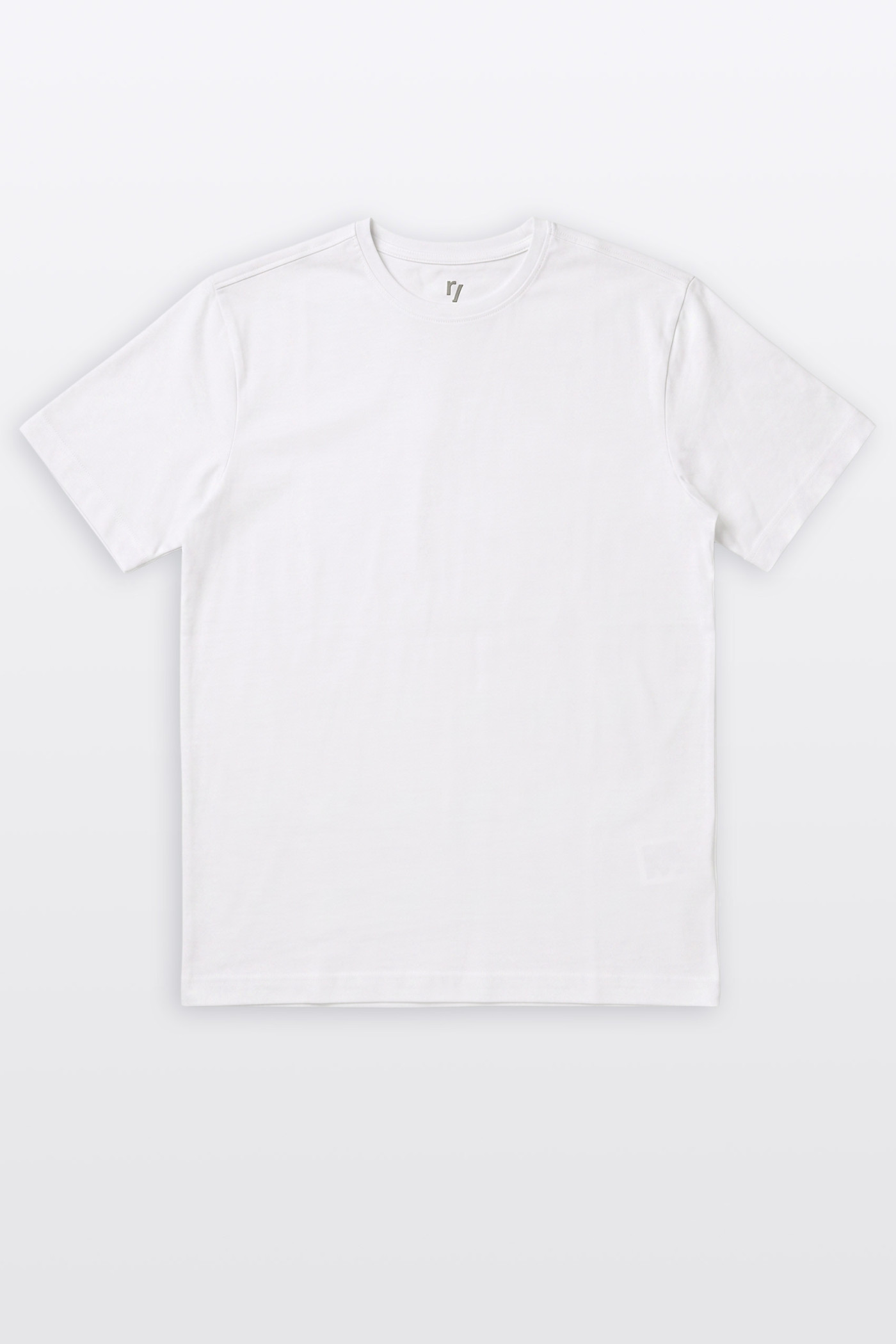 Biały t-shirt REGULAR bez nadruków