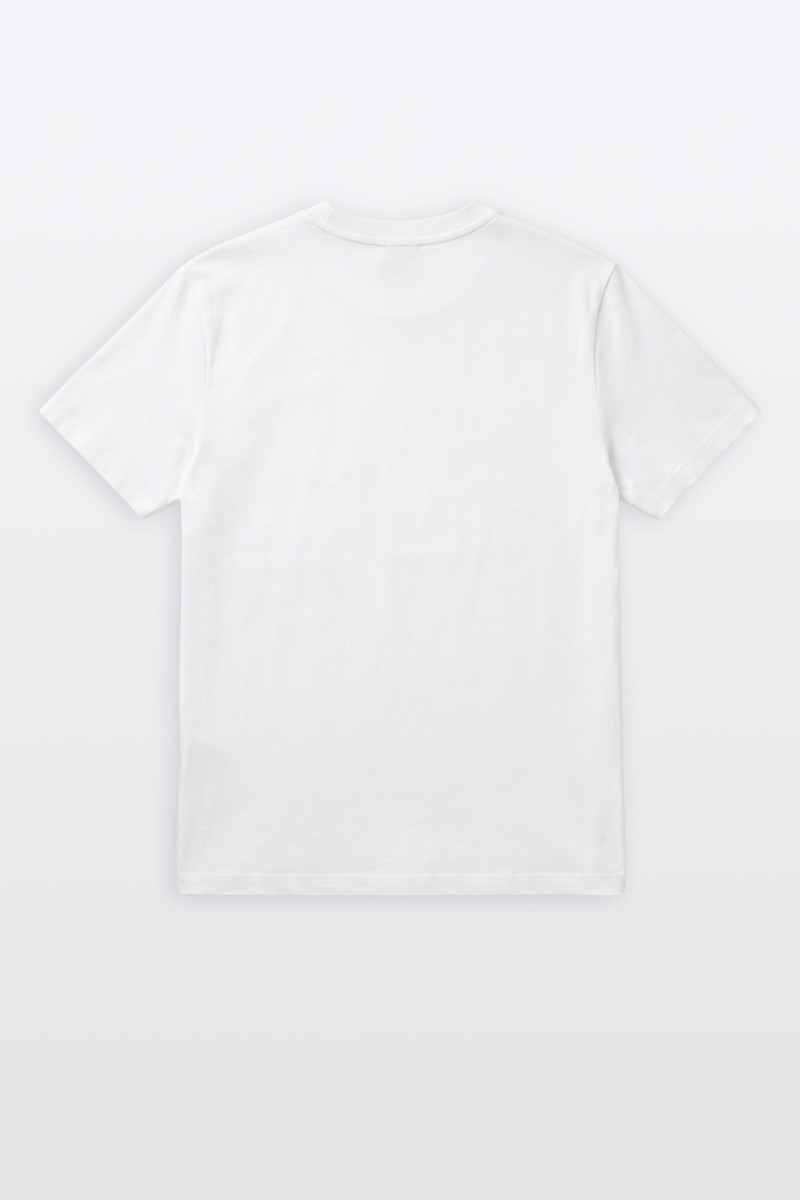 Biały t-shirt REGULAR bez nadruków