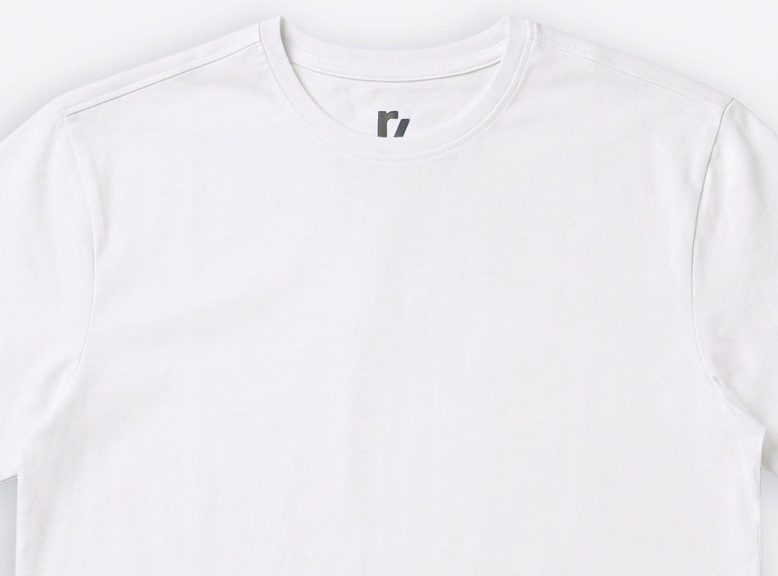 Biały t-shirt REGULAR bez nadruków