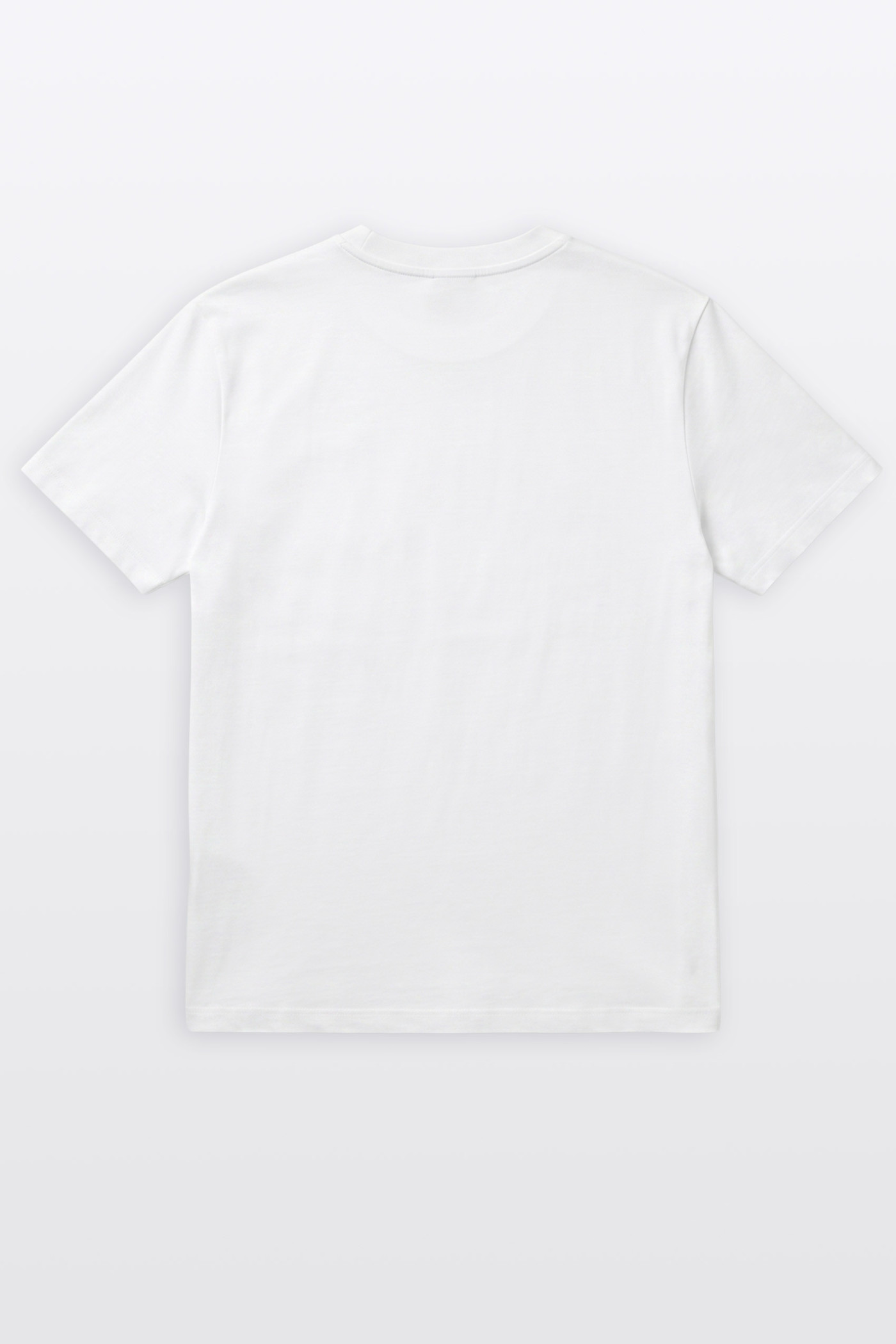 Biały t-shirt REGULAR z autorska grafika z przodu