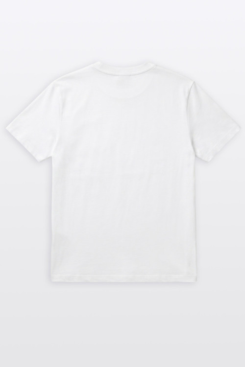 Biały t-shirt REGULAR z autorska grafika z przodu