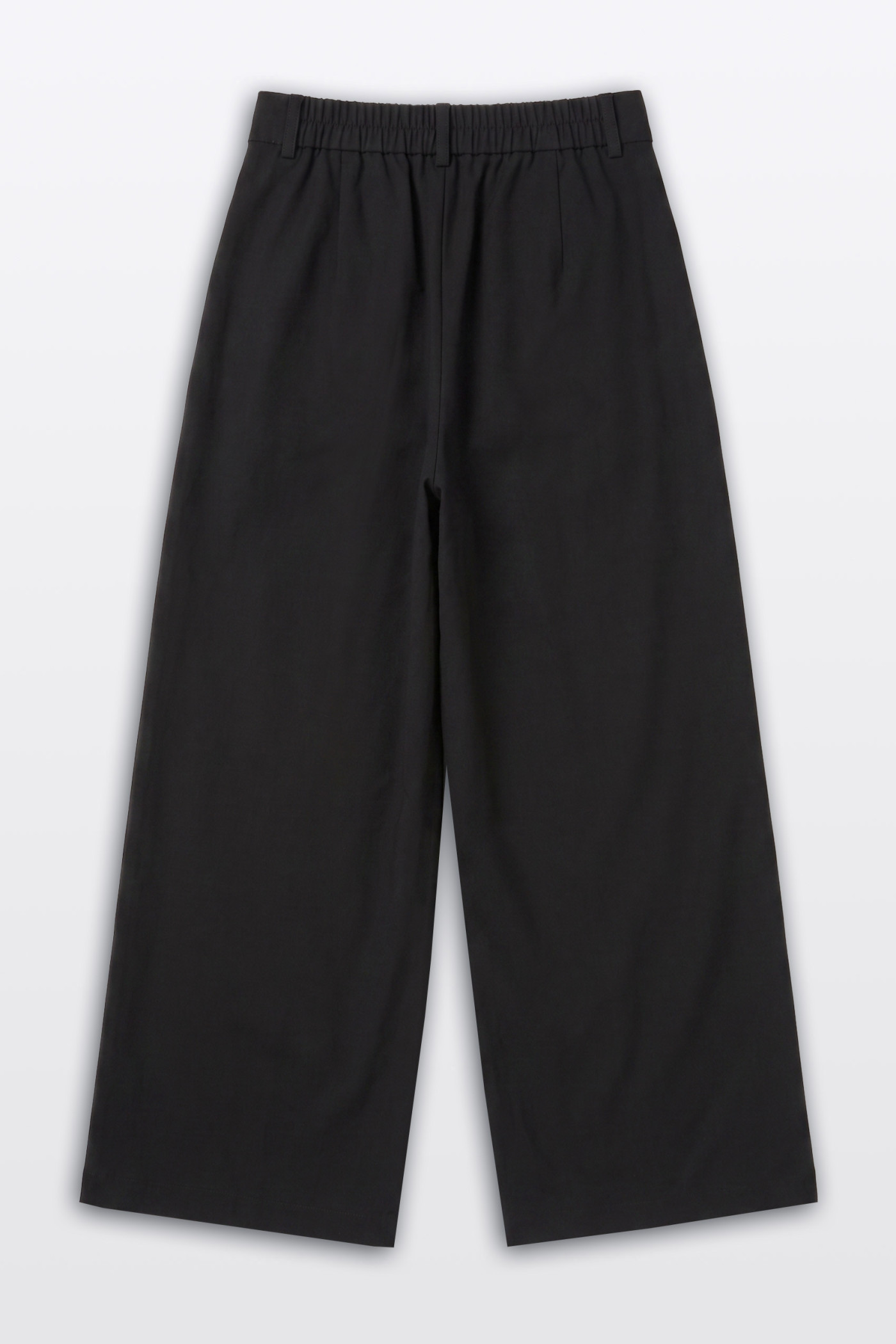 Czarne eleganckie spodnie WIDE LEG z ozdobną kokardką