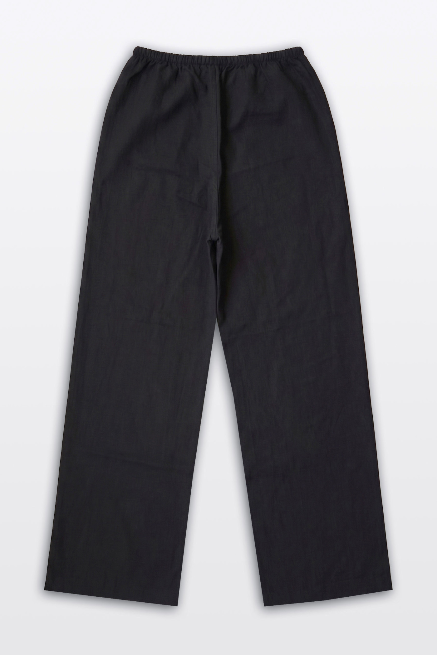 Czarne eleganckie spodnie WIDE LEG z gumą w pasie