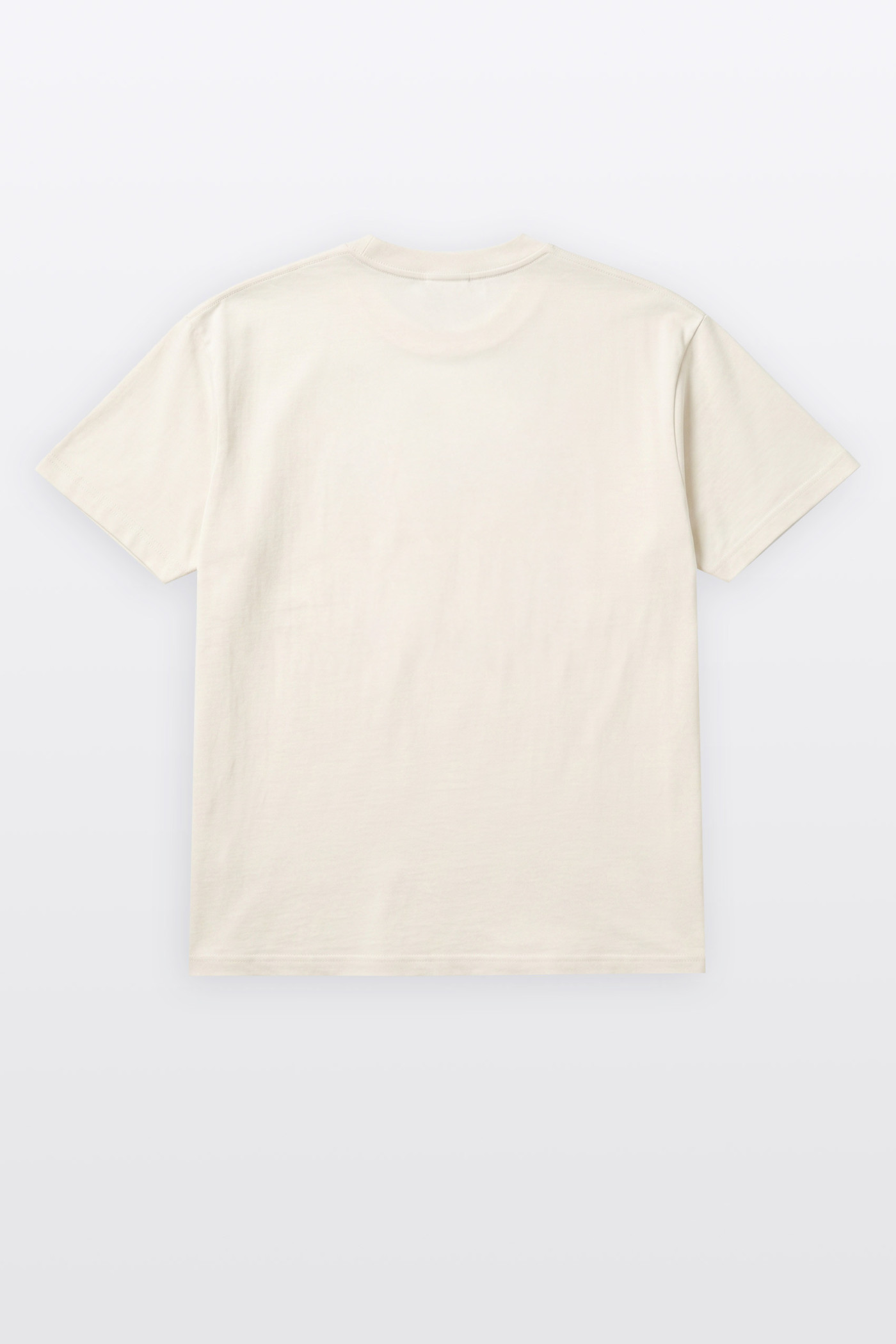 Kremowy t-shirt COMFORT z autorską grafiką z przodu