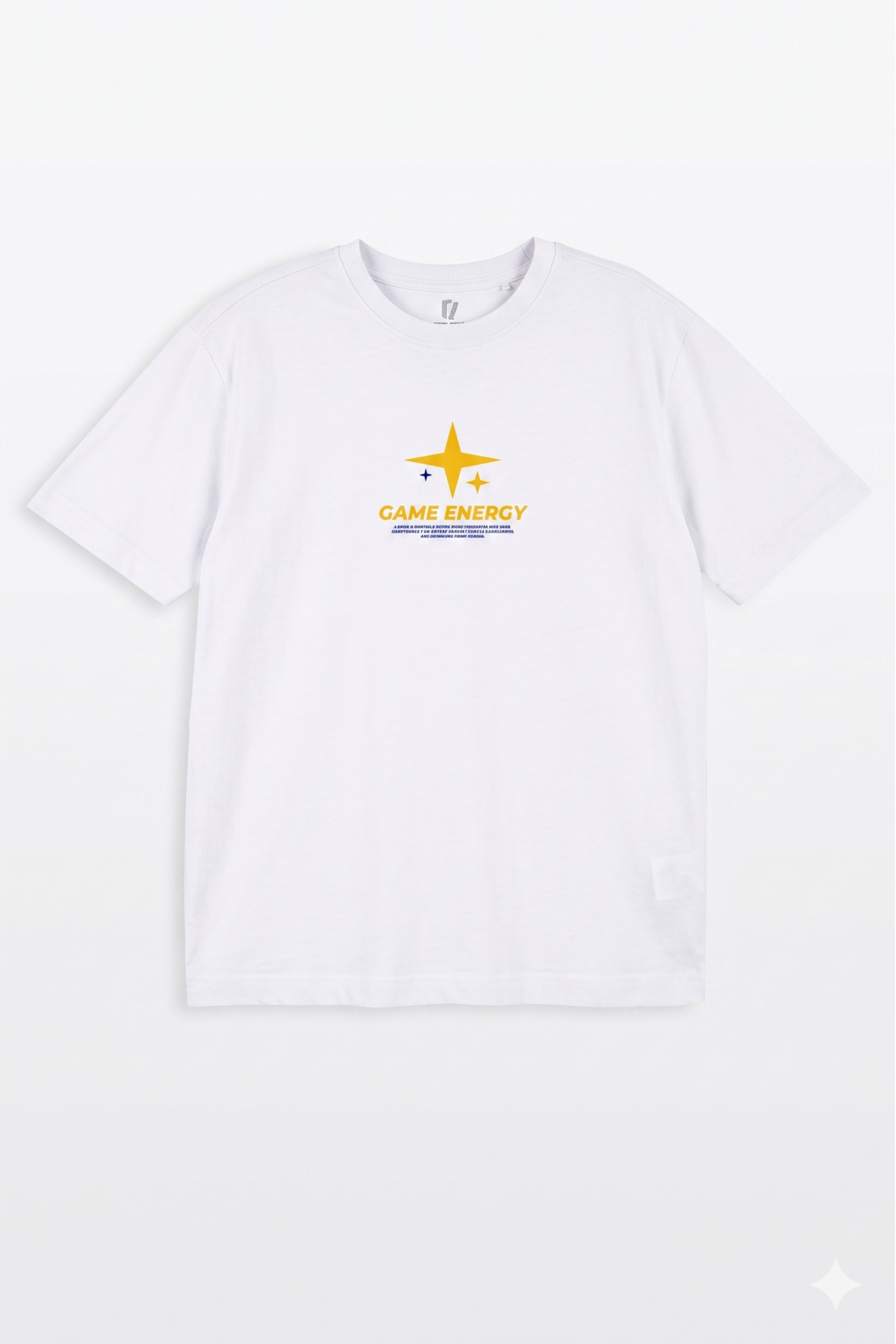 Biały t-shirt REGULAR z autorskimi grafikami