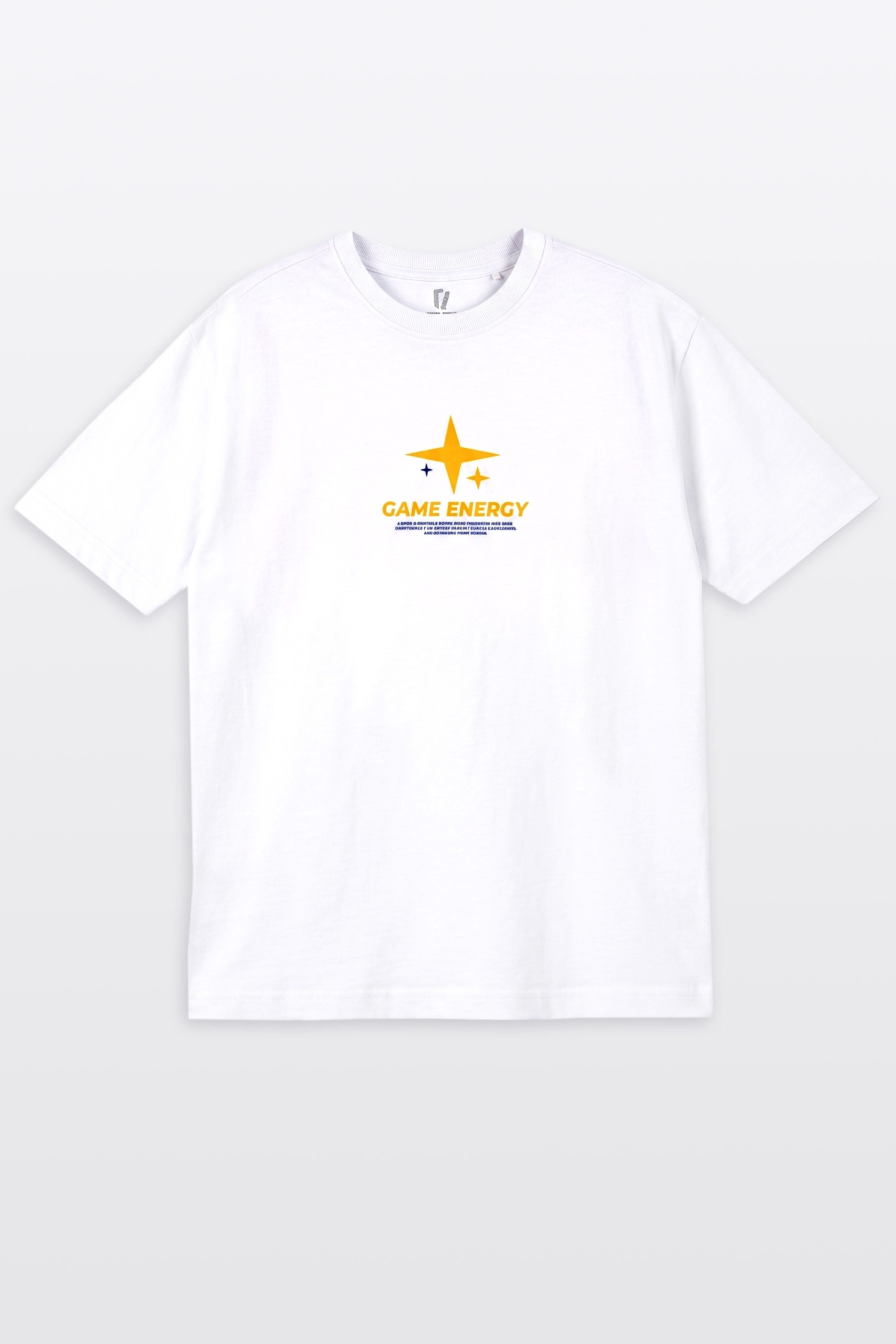 Biały t-shirt REGULAR z autorskimi grafikami