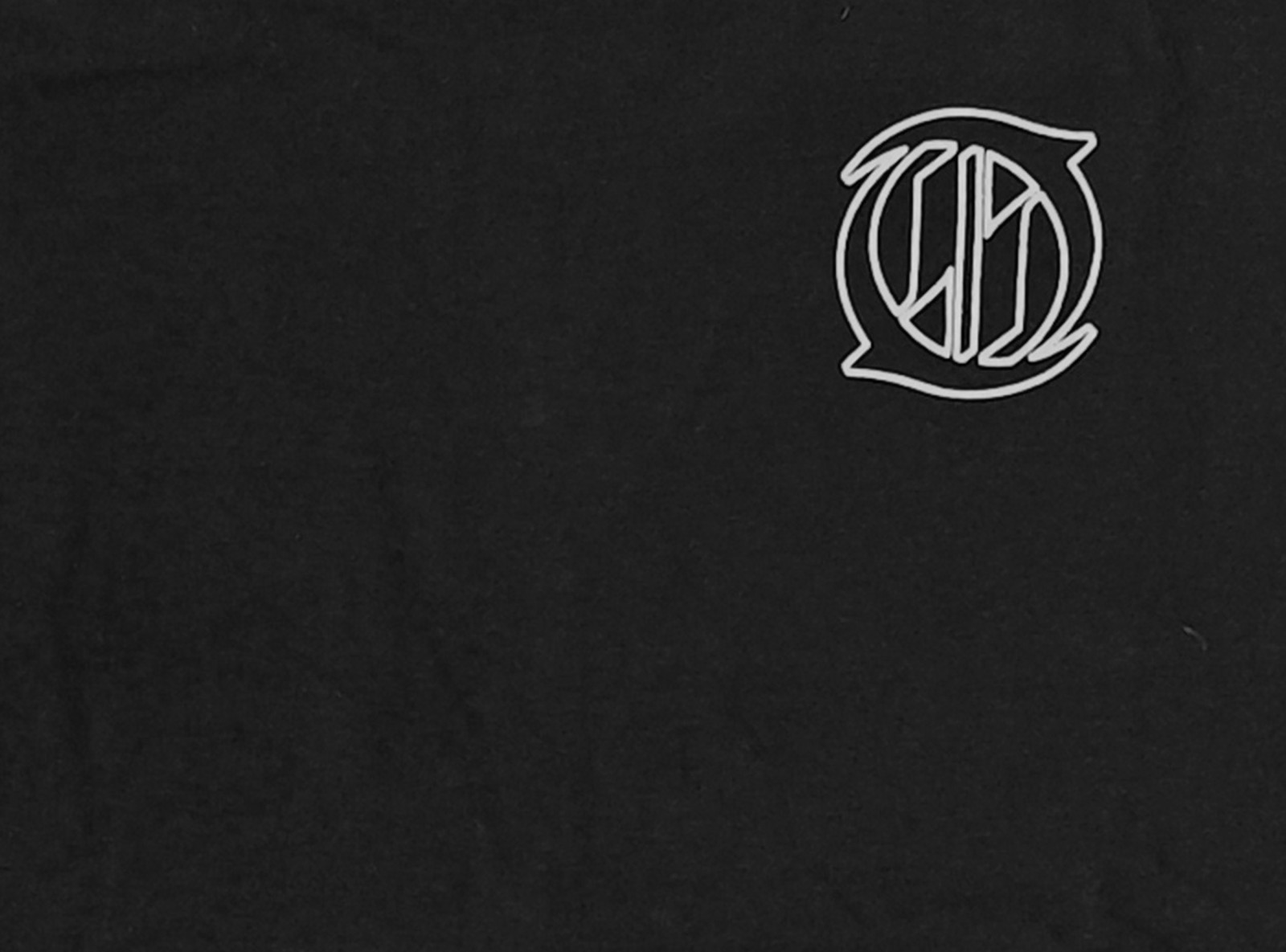 Czarny t-shirt LOOSE z nadrukami z przodu