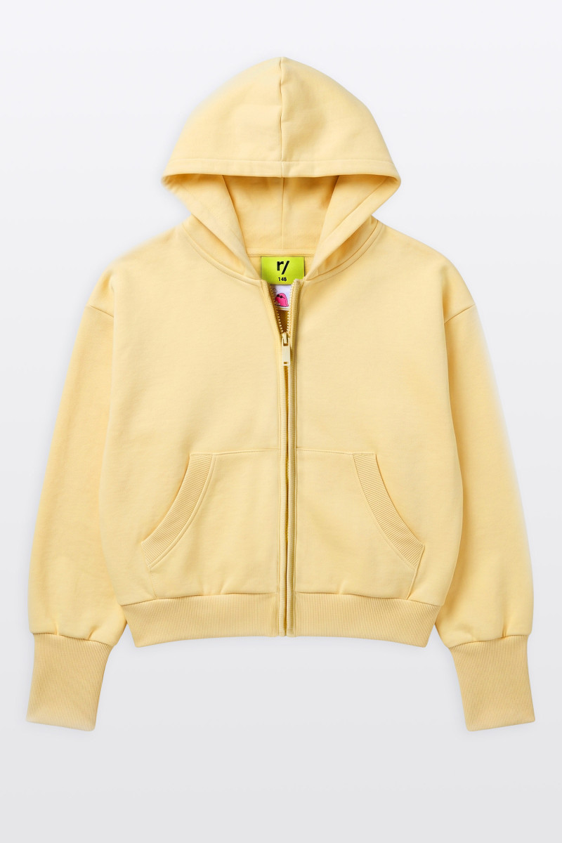 Żółta bluza BOXY bez nadruków
