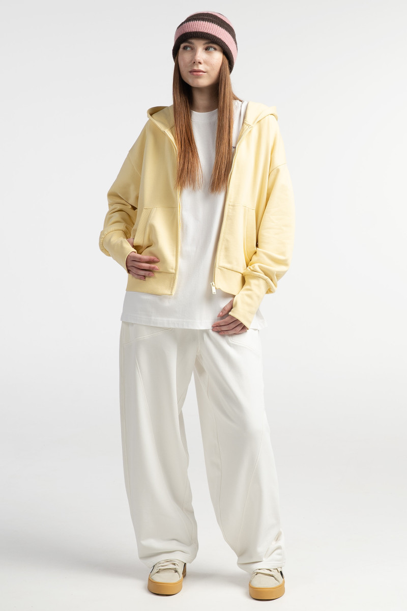 Żółta bluza BOXY bez nadruków