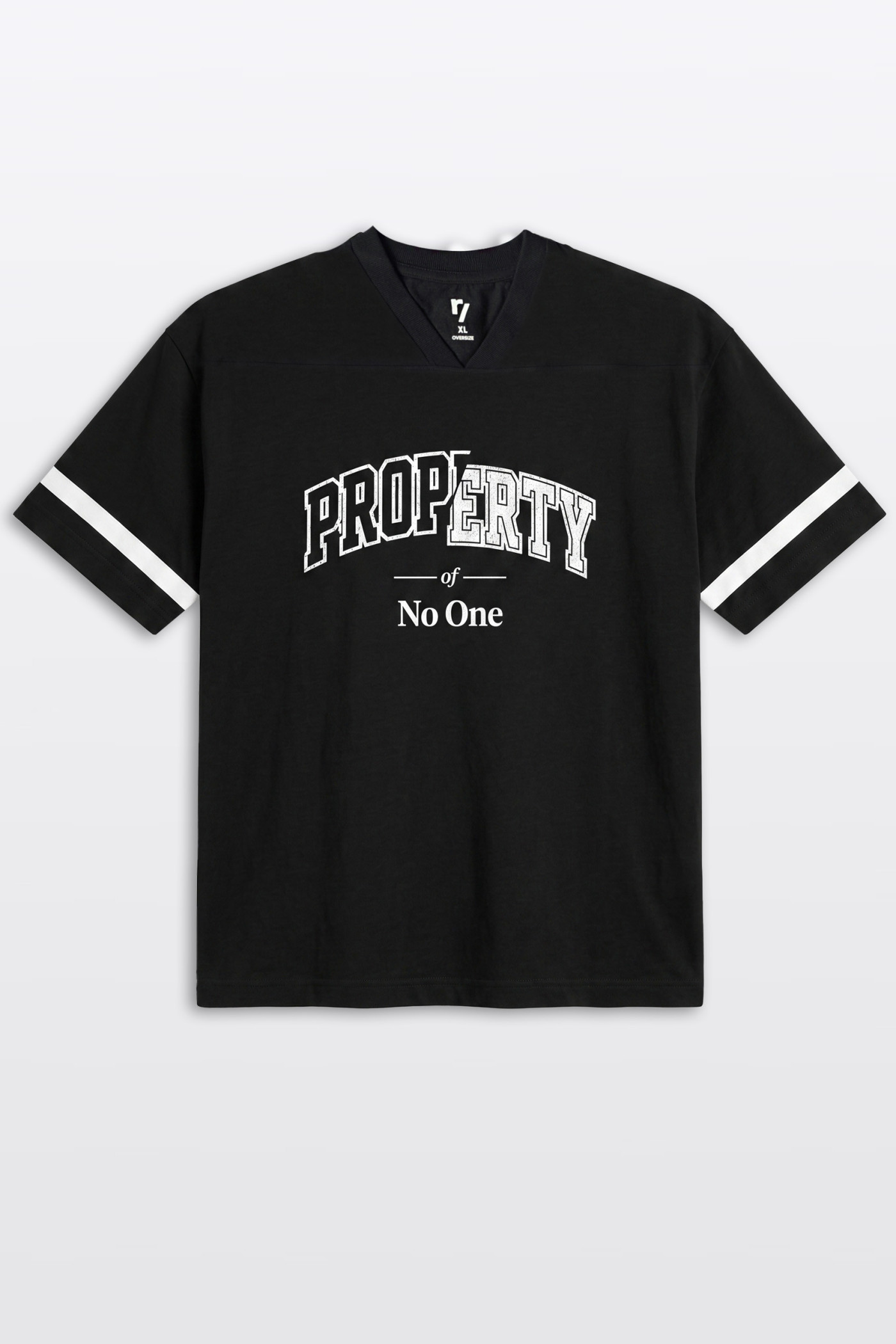 Czarny t-shirt OVERSIZE w stylu sportowym z autorską grafiką z przodu
