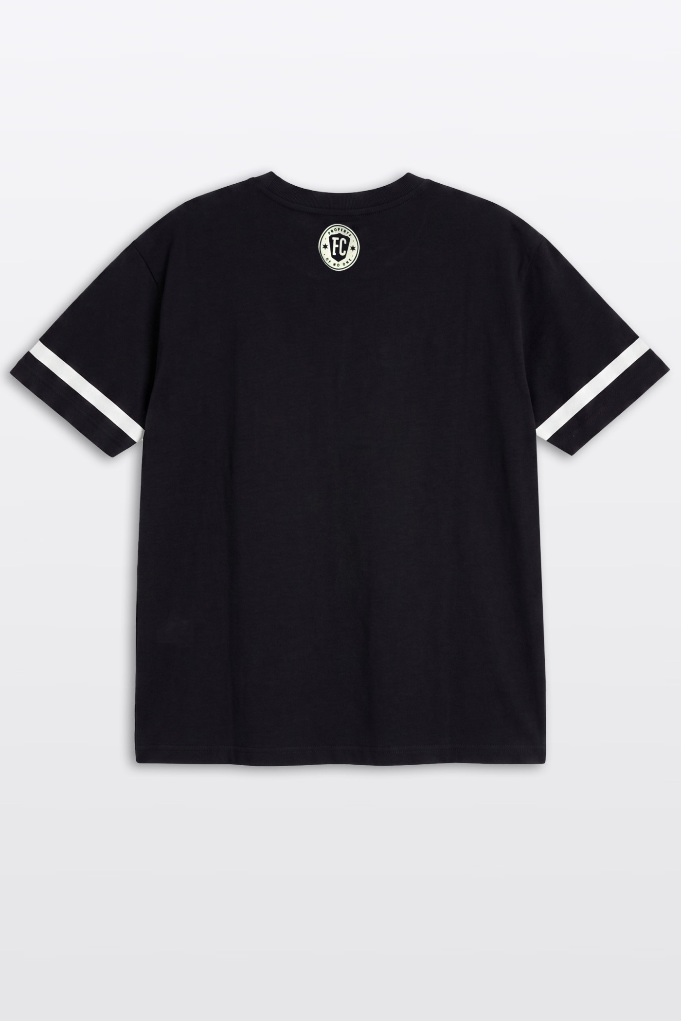 Czarny t-shirt OVERSIZE w stylu sportowym z autorską grafiką z przodu