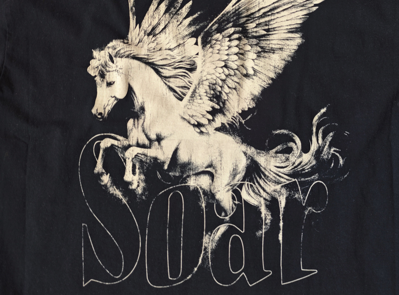 Czarny t-shirt OVERSIZE z autorską grafiką z tyłu