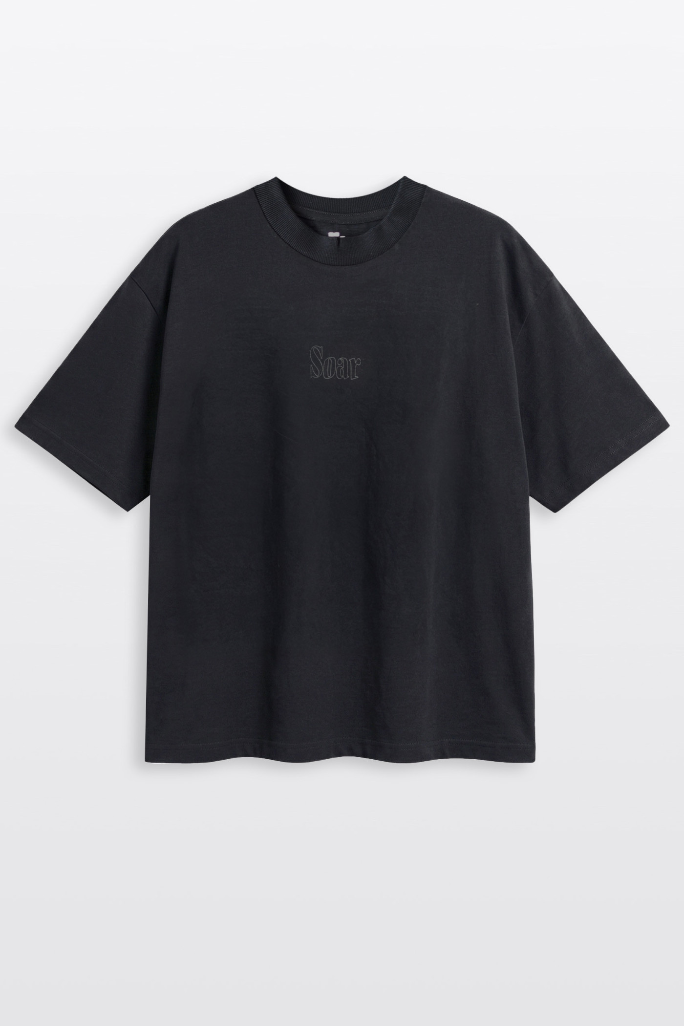 Czarny t-shirt OVERSIZE z autorską grafiką z tyłu