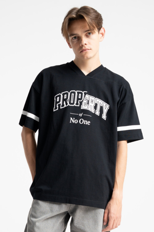 Czarny t-shirt OVERSIZE w stylu sportowym z autorską grafiką z przodu