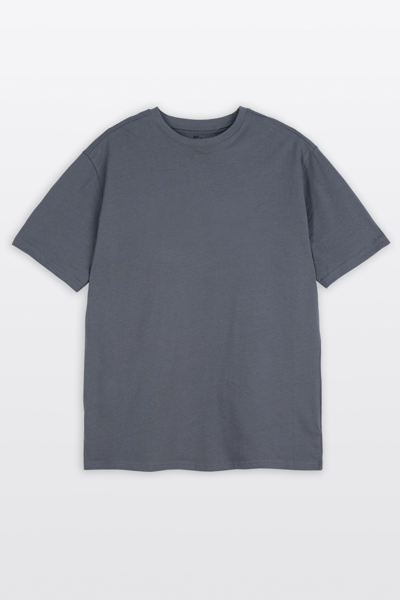 Szary t-shirt REGULAR bez nadruków