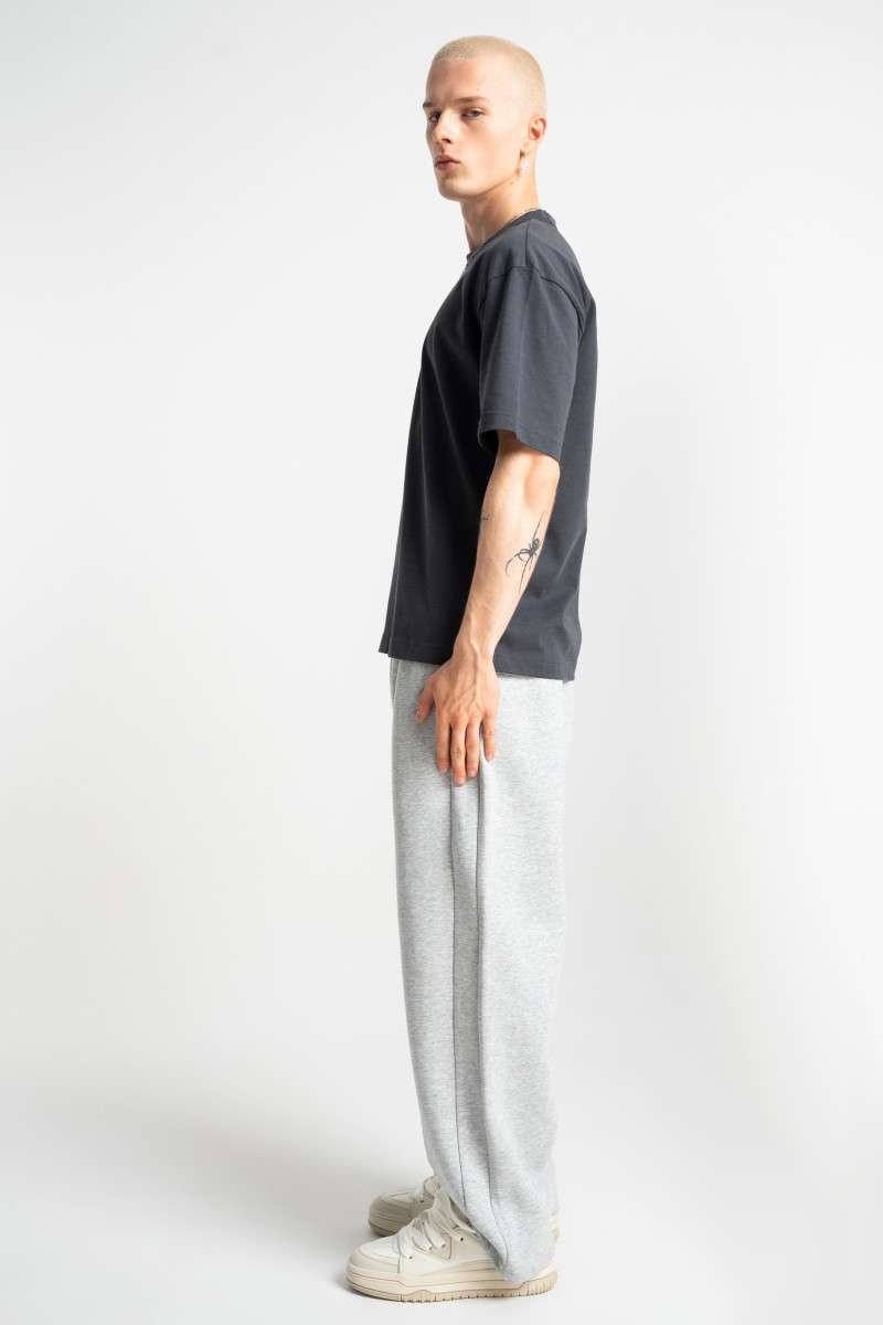 Ciemnoszary t-shirt OVERSIZE